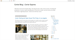 Desktop Screenshot of blog.caviarexpress.com
