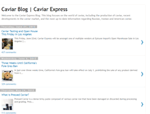 Tablet Screenshot of blog.caviarexpress.com